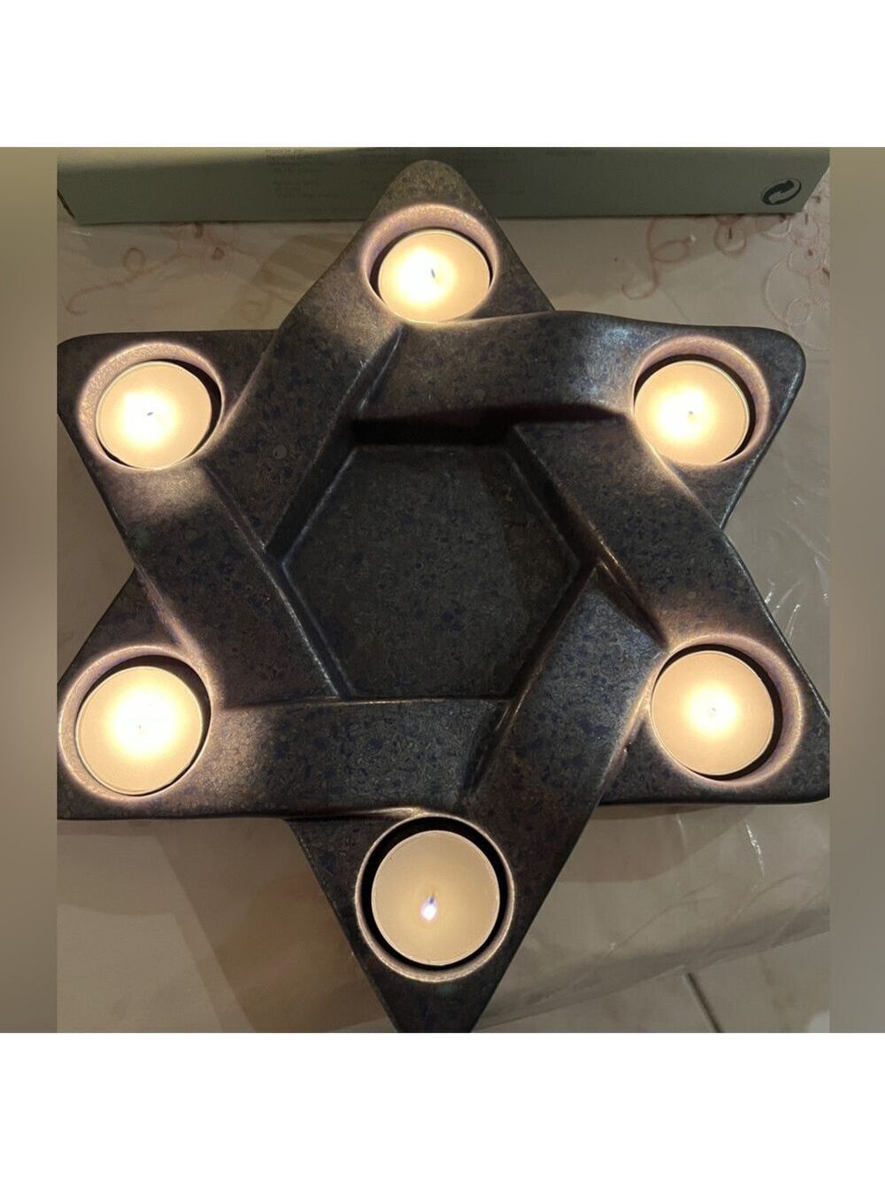 Partylite Vintage NIB - Star Of David Tea-light Holder